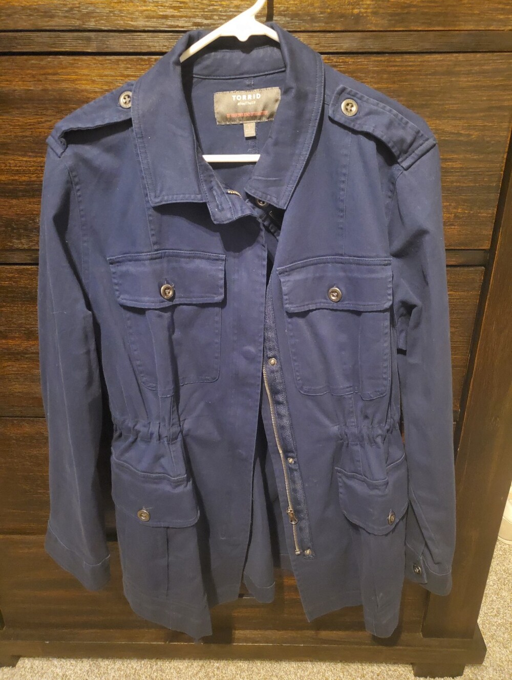 Torrid Navy Utility Jacket for Women
